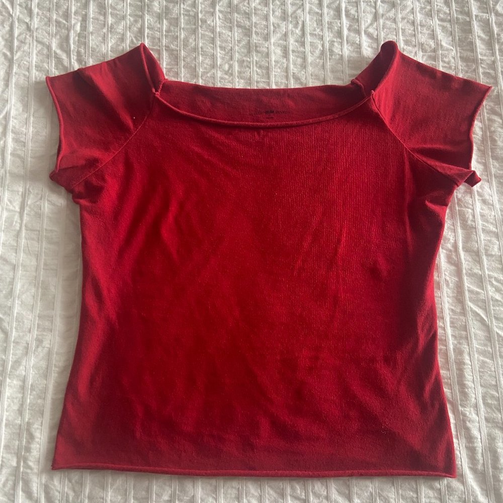 Brandy Melville red Charlene top